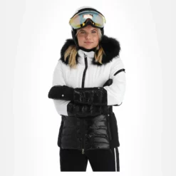 Sportalm Kitzbühel, 9820586191 Ski-jas Dames Optical Wit -XUEFENG EXTREME OUTFIT sportalm kitzbuhel 9820586191 aa jas gevoerd dames optical wit 22sport107v2 BI 04
