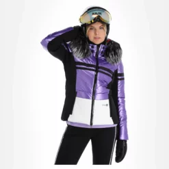 Sportalm Kitzbühel, 9820589140 Ski-jas Dames Amethyst Paars -XUEFENG EXTREME OUTFIT sportalm kitzbuhel 9820589140 aa jas gevoerd dames amethyst paars 22sport108v1 BI 04