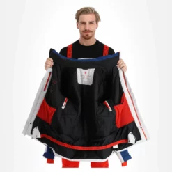 Spyder, Copper Ski-jas Heren Glacier Blauw, Wit -XUEFENG EXTREME OUTFIT spyder copper aa jas gevoerd heren glacier blauw wit 22spyde136v4 BI 05