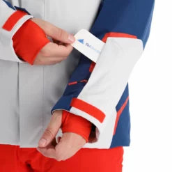 Spyder, Copper Ski-jas Heren Glacier Blauw, Wit -XUEFENG EXTREME OUTFIT spyder copper aa jas gevoerd heren glacier blauw wit 22spyde136v4 BI 08