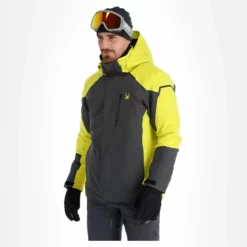 Spyder, Copper Ski-jas Heren Zilver -XUEFENG EXTREME OUTFIT spyder copper aa jas gevoerd heren zilver 22spyde136v3 BI 04