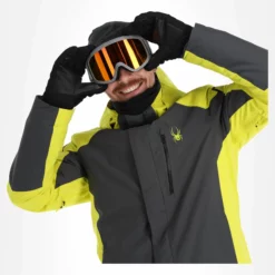 Spyder, Copper Ski-jas Heren Zilver -XUEFENG EXTREME OUTFIT spyder copper aa jas gevoerd heren zilver 22spyde136v3 BI 05