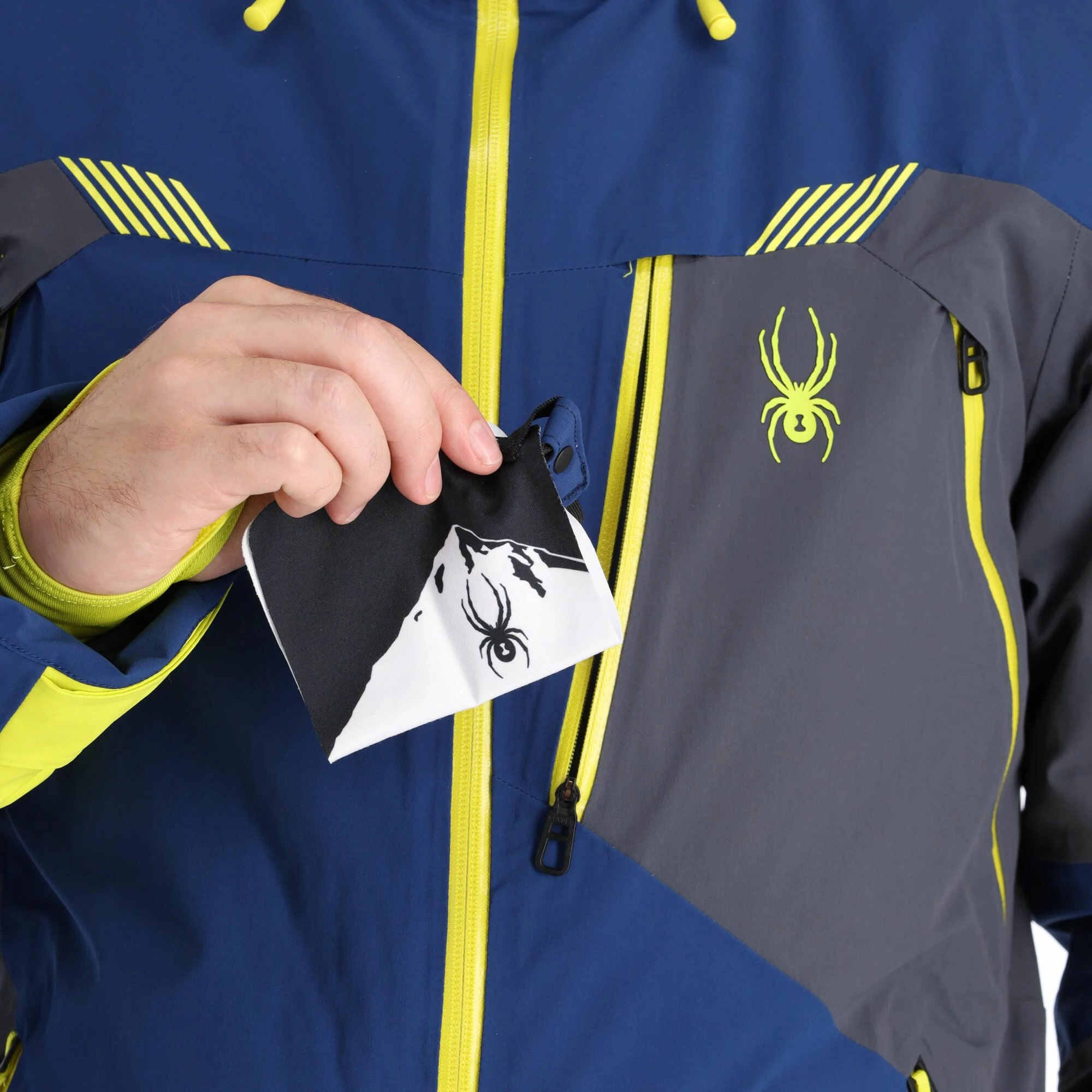 Spyder, Leader Ski-jas Heren Abyss Blauw 11 Spyder, Leader Ski-jas Heren Abyss Blauw - Afbeelding 9