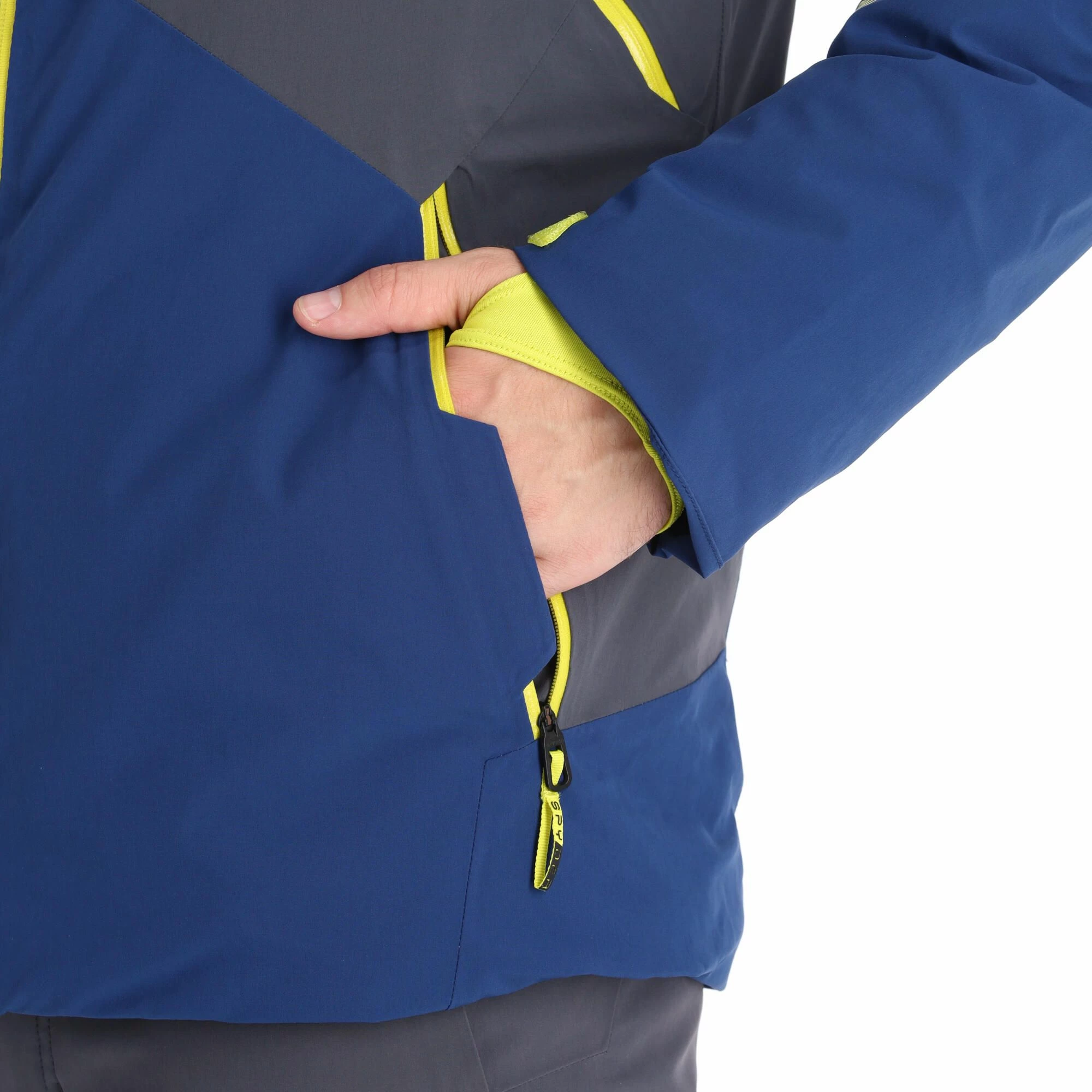 Spyder, Leader Ski-jas Heren Abyss Blauw 12 Spyder, Leader Ski-jas Heren Abyss Blauw - Afbeelding 10