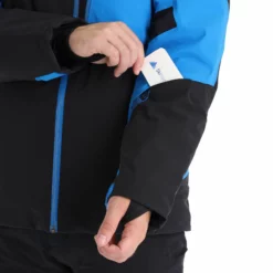 Spyder, Leader Ski-jas Heren Blauw, Zwart -XUEFENG EXTREME OUTFIT spyder leader aa jas gevoerd heren blauw zwart 22spyde133v2 BI 08