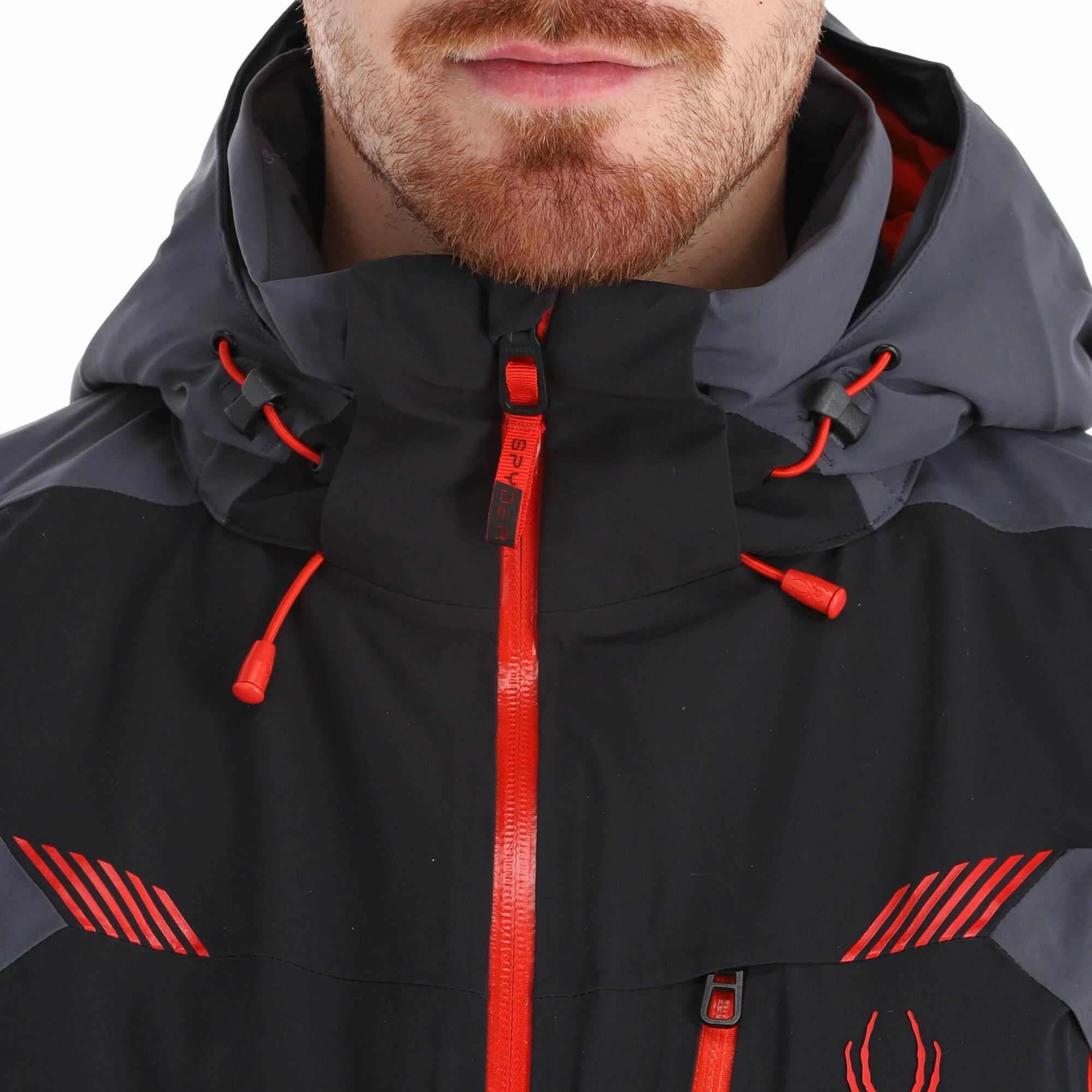 Spyder, Leader Ski-jas Heren Charcoal Grijs, Zwart 8 Spyder, Leader Ski-jas Heren Charcoal Grijs, Zwart - Afbeelding 6