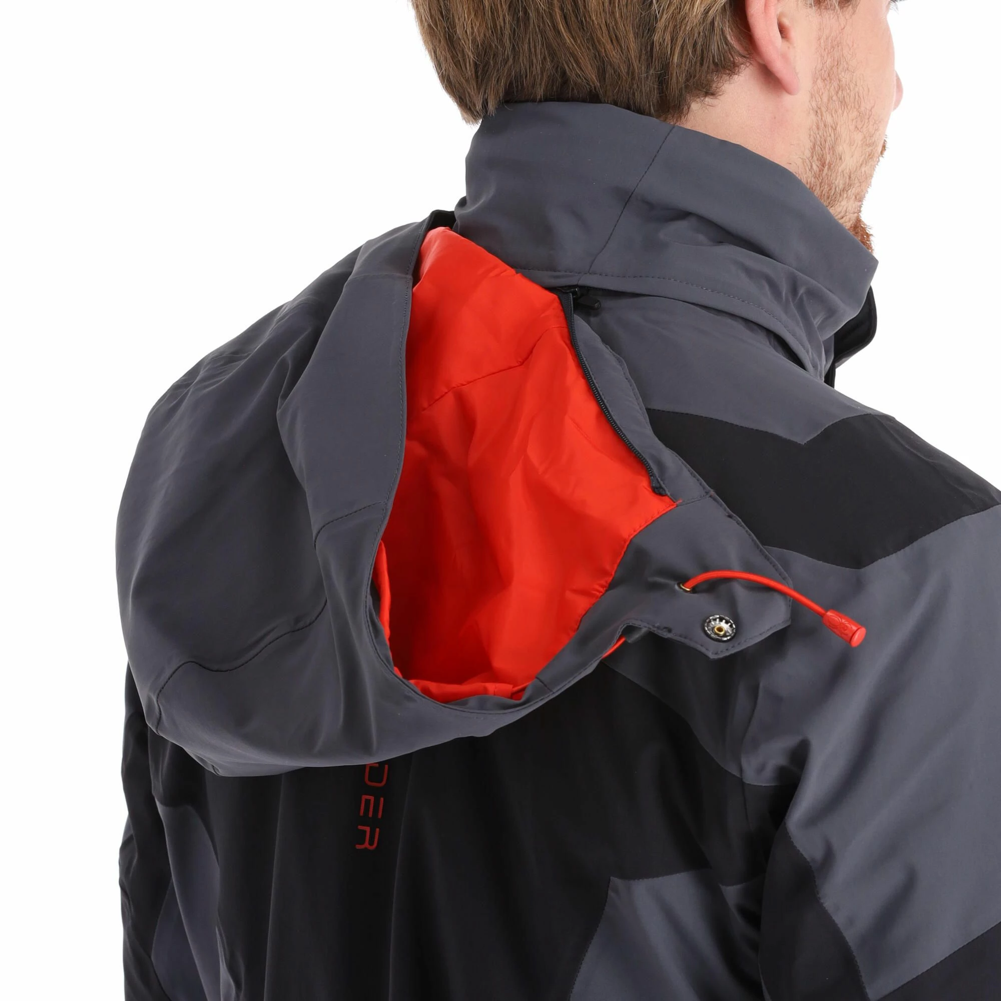 Spyder, Leader Ski-jas Heren Charcoal Grijs, Zwart 12 Spyder, Leader Ski-jas Heren Charcoal Grijs, Zwart - Afbeelding 10