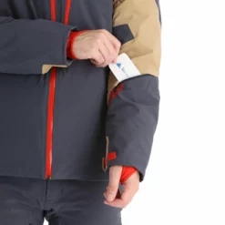 Spyder, Leader Ski-jas Heren Ebony Grijs -XUEFENG EXTREME OUTFIT spyder leader aa jas gevoerd heren ebony grijs 22spyde133v4 BI 08