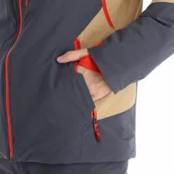 Spyder, Leader Ski-jas Heren Ebony Grijs -XUEFENG EXTREME OUTFIT spyder leader aa jas gevoerd heren ebony grijs 22spyde133v4 BI 14