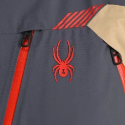 Spyder, Leader Ski-jas Heren Ebony Grijs -XUEFENG EXTREME OUTFIT spyder leader aa jas gevoerd heren ebony grijs 22spyde133v4 BI 16