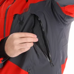 Spyder, Leader Ski-jas Heren Volcano Rood -XUEFENG EXTREME OUTFIT spyder leader aa jas gevoerd heren volcano rood 22spyde133v8 BI 10