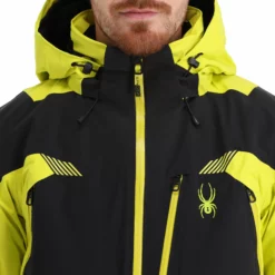Spyder, Leader Ski-jas Heren Zwart -XUEFENG EXTREME OUTFIT spyder leader aa jas gevoerd heren zwart 22spyde133v5 BI 10