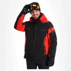 Spyder, Monterosa Gtx Ski-jas Heren Volcano Rood, Zwart -XUEFENG EXTREME OUTFIT spyder monterosa gtx aa jas gevoerd heren charcoal grijs zwart 22spyde116v1 BI 04