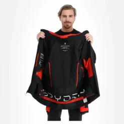 Spyder, Monterosa Gtx Ski-jas Heren Volcano Rood, Zwart -XUEFENG EXTREME OUTFIT spyder monterosa gtx aa jas gevoerd heren charcoal grijs zwart 22spyde116v1 BI 06