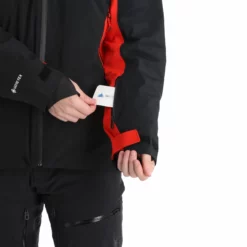 Spyder, Monterosa Gtx Ski-jas Heren Volcano Rood, Zwart -XUEFENG EXTREME OUTFIT spyder monterosa gtx aa jas gevoerd heren charcoal grijs zwart 22spyde116v1 BI 08