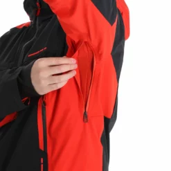 Spyder, Monterosa Gtx Ski-jas Heren Volcano Rood, Zwart -XUEFENG EXTREME OUTFIT spyder monterosa gtx aa jas gevoerd heren charcoal grijs zwart 22spyde116v1 BI 10