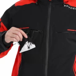 Spyder, Monterosa Gtx Ski-jas Heren Volcano Rood, Zwart -XUEFENG EXTREME OUTFIT spyder monterosa gtx aa jas gevoerd heren charcoal grijs zwart 22spyde116v1 BI 12