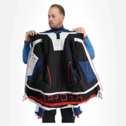 Spyder, Monterosa Gtx Ski-jas Heren Glacier Blauw, Wit -XUEFENG EXTREME OUTFIT spyder monterosa gtx aa jas gevoerd heren glacier blauw wit 22spyde116v2 BI 06
