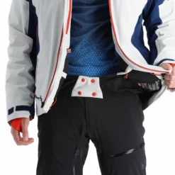 Spyder, Monterosa Gtx Ski-jas Heren Glacier Blauw, Wit -XUEFENG EXTREME OUTFIT spyder monterosa gtx aa jas gevoerd heren glacier blauw wit 22spyde116v2 BI 07