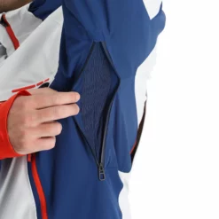 Spyder, Monterosa Gtx Ski-jas Heren Glacier Blauw, Wit -XUEFENG EXTREME OUTFIT spyder monterosa gtx aa jas gevoerd heren glacier blauw wit 22spyde116v2 BI 14