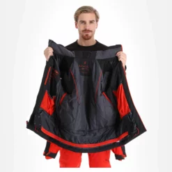 Spyder, Orbiter Ski-jas Heren Charcoal Grijs -XUEFENG EXTREME OUTFIT spyder orbiter aa jas gevoerd heren charcoal grijs zwart 22spyde132v1 BI 05