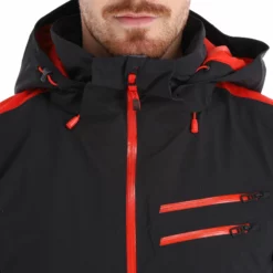 Spyder, Orbiter Ski-jas Heren Charcoal Grijs -XUEFENG EXTREME OUTFIT spyder orbiter aa jas gevoerd heren charcoal grijs zwart 22spyde132v1 BI 07