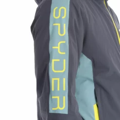 Spyder, Orbiter Ski-jas Heren Ebony Tundra Grijs -XUEFENG EXTREME OUTFIT spyder orbiter aa jas gevoerd heren ebony tundra grijs 22spyde132v2 BI 15