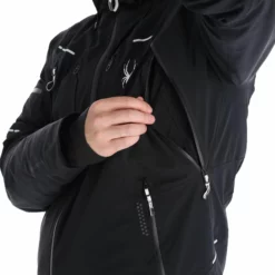 Spyder, Pinnacle Gtx Ski-jas Heren Zwart -XUEFENG EXTREME OUTFIT spyder pinnacle gtx aa jas gevoerd heren zwart 22spyde131v1 BI 12