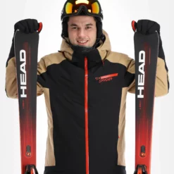 Spyder, Seventy - Eight Ski-jas Heren Charcoal Bruin, Zwart -XUEFENG EXTREME OUTFIT spyder seventy eight aa jas gevoerd heren charcoal bruin zwart 22spyde135v2 BI 05