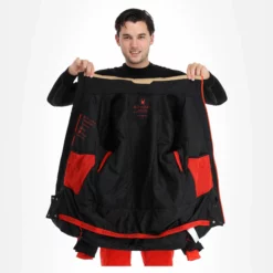 Spyder, Seventy - Eight Ski-jas Heren Charcoal Bruin, Zwart -XUEFENG EXTREME OUTFIT spyder seventy eight aa jas gevoerd heren charcoal bruin zwart 22spyde135v2 BI 06