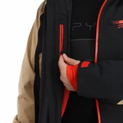 Spyder, Seventy - Eight Ski-jas Heren Charcoal Bruin, Zwart -XUEFENG EXTREME OUTFIT spyder seventy eight aa jas gevoerd heren charcoal bruin zwart 22spyde135v2 BI 10