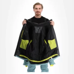 Spyder, Seventy - Eight Ski-jas Heren Ebony Tundra Grijs -XUEFENG EXTREME OUTFIT spyder seventy eight aa jas gevoerd heren ebony tundra grijs 22spyde135v3 BI 06