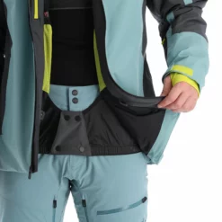 Spyder, Seventy - Eight Ski-jas Heren Ebony Tundra Grijs -XUEFENG EXTREME OUTFIT spyder seventy eight aa jas gevoerd heren ebony tundra grijs 22spyde135v3 BI 10