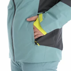 Spyder, Seventy - Eight Ski-jas Heren Ebony Tundra Grijs -XUEFENG EXTREME OUTFIT spyder seventy eight aa jas gevoerd heren ebony tundra grijs 22spyde135v3 BI 11