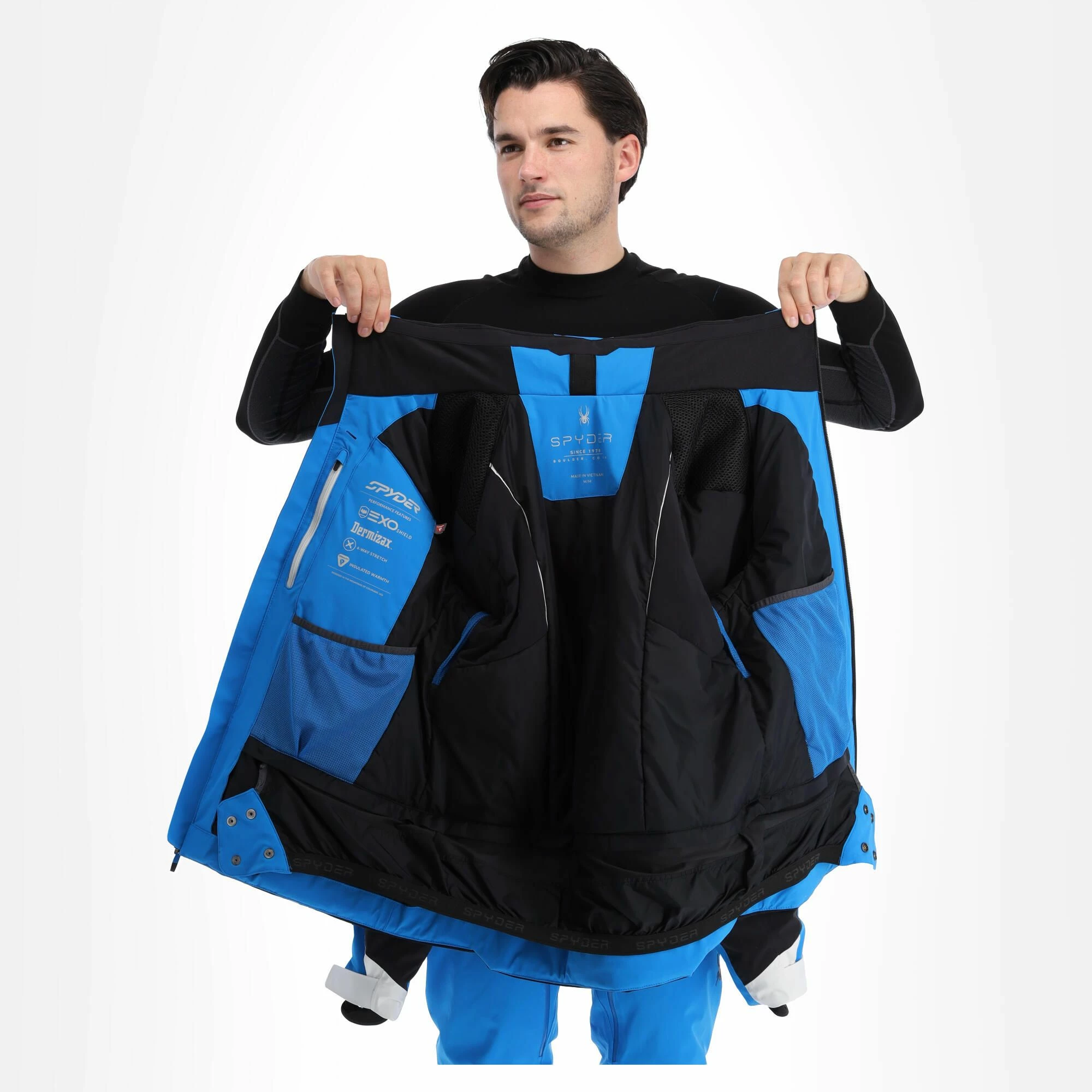 Spyder, Titan Ski-jas Heren Collegiate Blauw 7 Spyder, Titan Ski-jas Heren Collegiate Blauw - Afbeelding 5