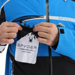 Spyder, Titan Ski-jas Heren Collegiate Blauw 24 Spyder, Titan Ski-jas Heren Collegiate Blauw -XUEFENG EXTREME OUTFIT spyder titan aa jas gevoerd heren collegiate blauw 22spyde134v4 BI 09
