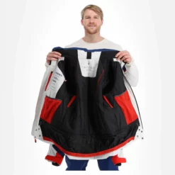 Spyder, Titan Ski-jas Heren Glacier Blauw, Wit -XUEFENG EXTREME OUTFIT spyder titan aa jas gevoerd heren glacier blauw wit 22spyde134v2 BI 05