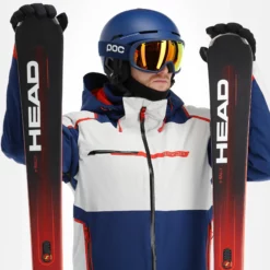 Spyder, Titan Ski-jas Heren Glacier Blauw, Wit -XUEFENG EXTREME OUTFIT spyder titan aa jas gevoerd heren glacier blauw wit 22spyde134v2 BI 06