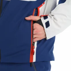 Spyder, Titan Ski-jas Heren Glacier Blauw, Wit -XUEFENG EXTREME OUTFIT spyder titan aa jas gevoerd heren glacier blauw wit 22spyde134v2 BI 14