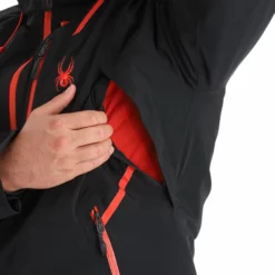 Spyder, Vanqysh Gtx Ski-jas Heren Charcoal Grijs, Zwart -XUEFENG EXTREME OUTFIT spyder vanqysh gtx aa jas gevoerd heren charcoal grijs zwart 22spyde130v1 BI 10