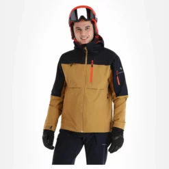 Sun Valley, Darkyl Ski-jas Heren Camel Bruin -XUEFENG EXTREME OUTFIT sun valley darkyl aa jas gevoerd heren camel bruin 22suva101v1 BI 04