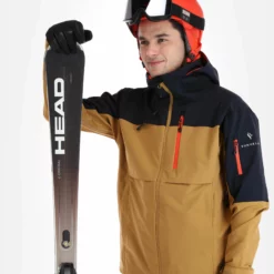 Sun Valley, Darkyl Ski-jas Heren Camel Bruin -XUEFENG EXTREME OUTFIT sun valley darkyl aa jas gevoerd heren camel bruin 22suva101v1 BI 05