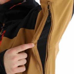 Sun Valley, Darkyl Ski-jas Heren Camel Bruin -XUEFENG EXTREME OUTFIT sun valley darkyl aa jas gevoerd heren camel bruin 22suva101v1 BI 09