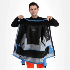 Sun Valley, Darkyl Ski-jas Heren Cyan Blauw -XUEFENG EXTREME OUTFIT sun valley darkyl aa jas gevoerd heren cyan blauw 22suva101v2 BI 06