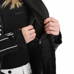 Sun Valley, Kratch Ski-jas Dames Zwart -XUEFENG EXTREME OUTFIT sun valley kratch aa jas gevoerd dames zwart 22suva109v1 BI 13