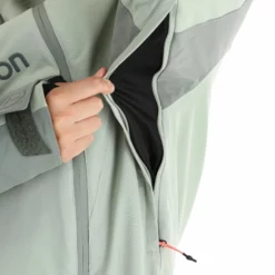 Tenson, Aerismo Jackorak Ski-jas Dames Grey Groen -XUEFENG EXTREME OUTFIT tenson aerismo jackorak aa jas gevoerd dames grey groen 22tenso103v2 BI 12