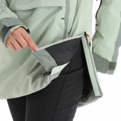 Tenson, Aerismo Jackorak Ski-jas Dames Grey Groen -XUEFENG EXTREME OUTFIT tenson aerismo jackorak aa jas gevoerd dames grey groen 22tenso103v2 BI 13