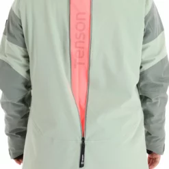 Tenson, Aerismo Jackorak Ski-jas Dames Grey Groen -XUEFENG EXTREME OUTFIT tenson aerismo jackorak aa jas gevoerd dames grey groen 22tenso103v2 BI 15