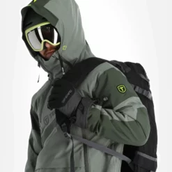 Tenson, Aerismo Jackorak Ski-jas Heren Grey Groen -XUEFENG EXTREME OUTFIT tenson aerismo jackorak aa jas gevoerd heren grey groen 22tenso109v2 BI 05