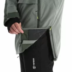 Tenson, Aerismo Jackorak Ski-jas Heren Grey Groen -XUEFENG EXTREME OUTFIT tenson aerismo jackorak aa jas gevoerd heren grey groen 22tenso109v2 BI 08